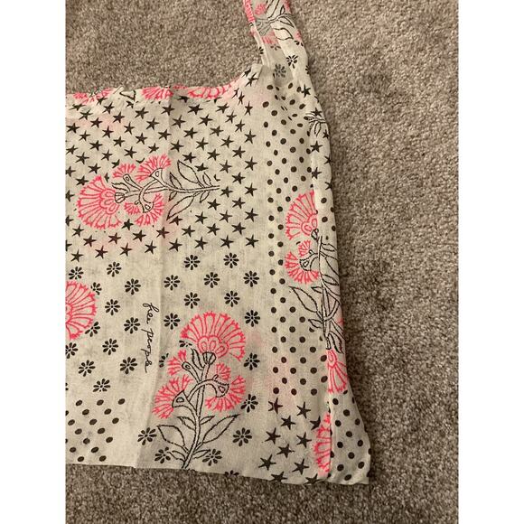 NWOT Free People Gauze Boho Reusable Floral Shopping Tote, OS - Picture 2 of 3